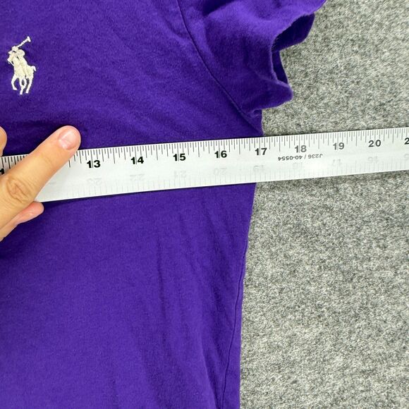 Ralph Lauren T-Shirt Women S Small Blue Crew Neck Short Sleeve Cotton Casual - Picture 4 of 7